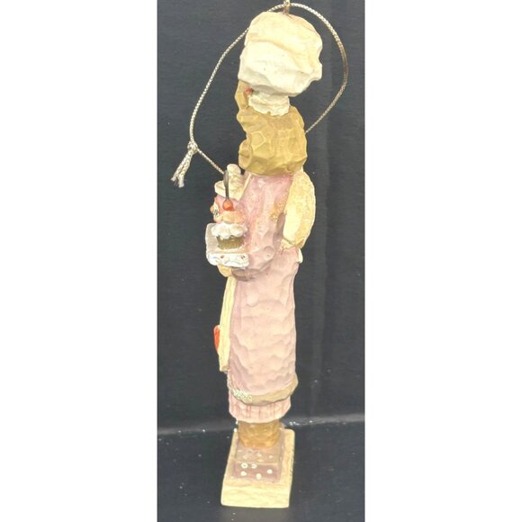 Kurt S. Adler Kitchen Angel Ornament Hand-Painted Resin Chef Hat #Folkart Hand P - Picture 7 of 10